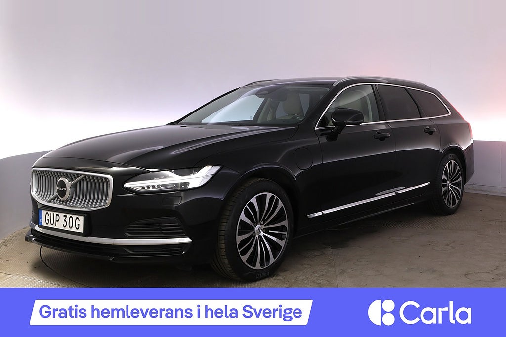 Volvo V90 Recharge T6 AWD Core Bright Läder Kamera BLIS