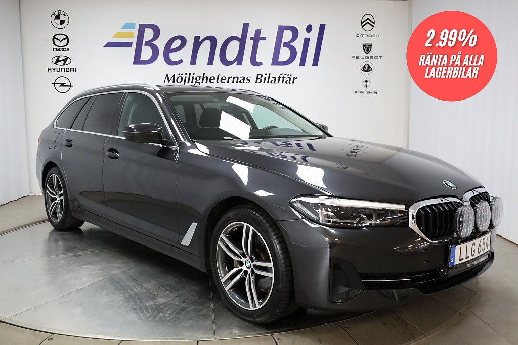 BMW 520d Touring MHEV | 2,99% RÄNTA | Dragkrok | Värmare