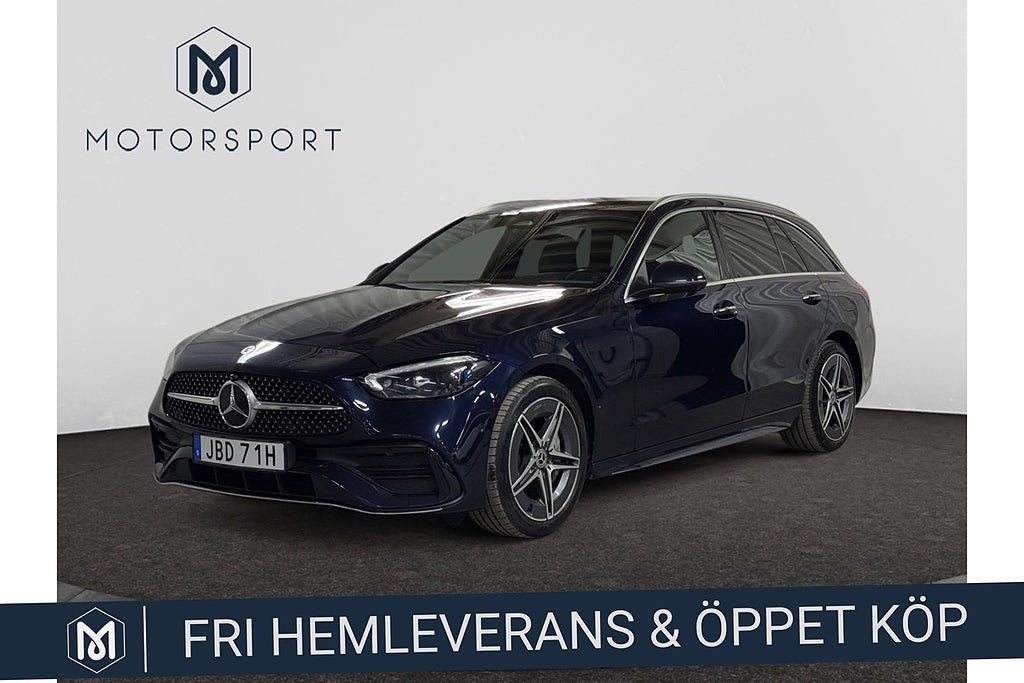 Mercedes-Benz C 300 T e AMG Line Dragkrok Navi 360 Kamera Adapt Farth