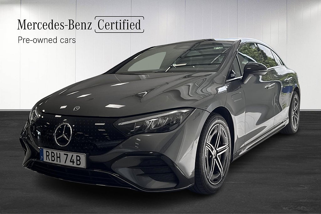 Mercedes-Benz EQE 350 AMG Line Panorama Skinn 62 mil på el!