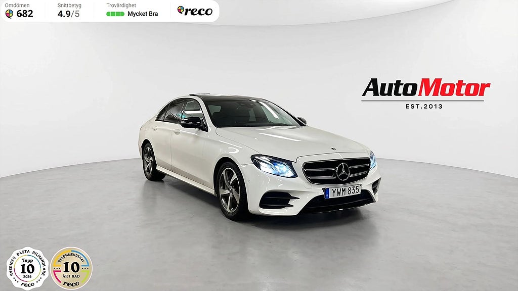 Mercedes-Benz E220d E 220 d AMG 9G Panorama/Widescreen/Burmaster 194hk