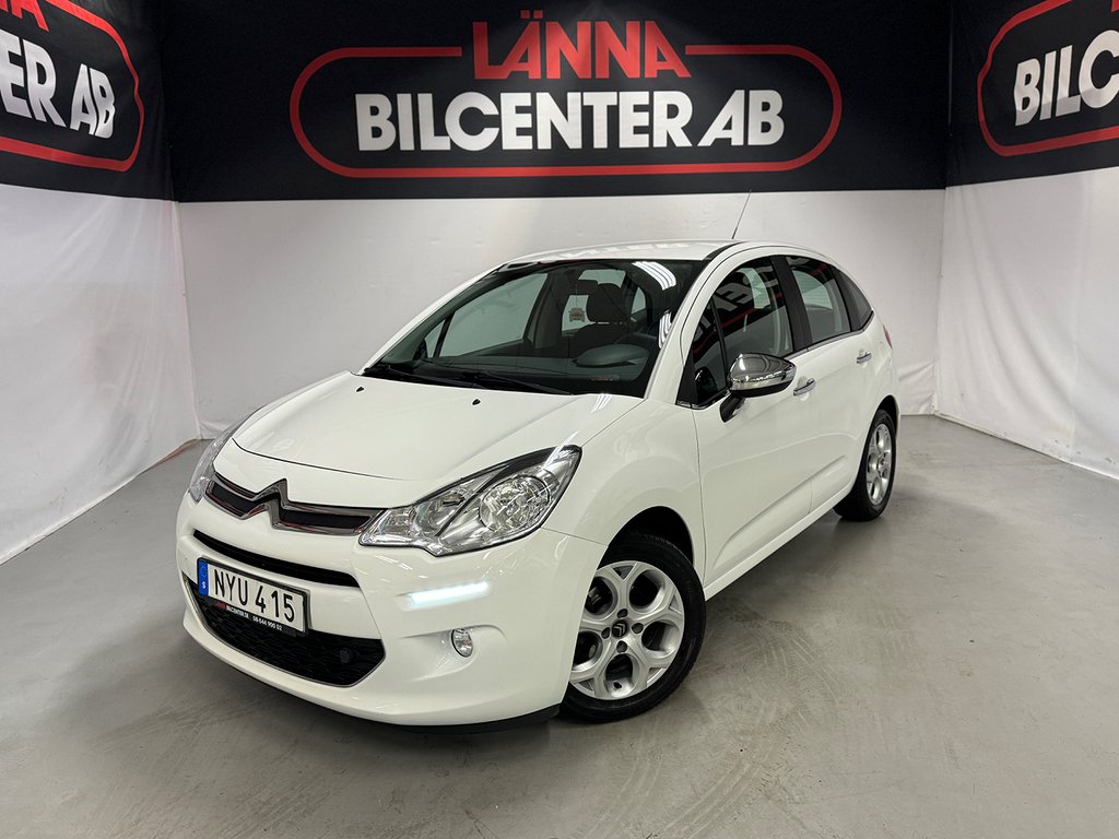 Citroën C3 1.2 VTi PDC Ny servad Låga mil M-värmare SoV