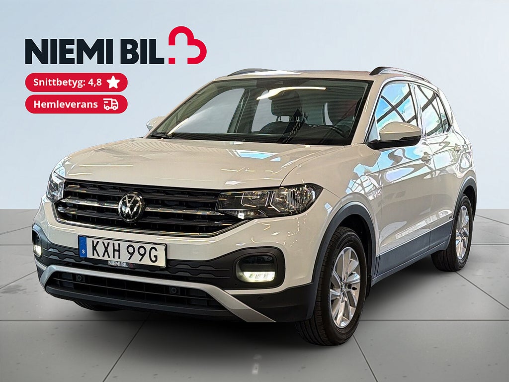 Volkswagen T-CROSS 1.0 TSI S&V-hjul/Bluetooth/Dragkrok/Parkeringssensorer