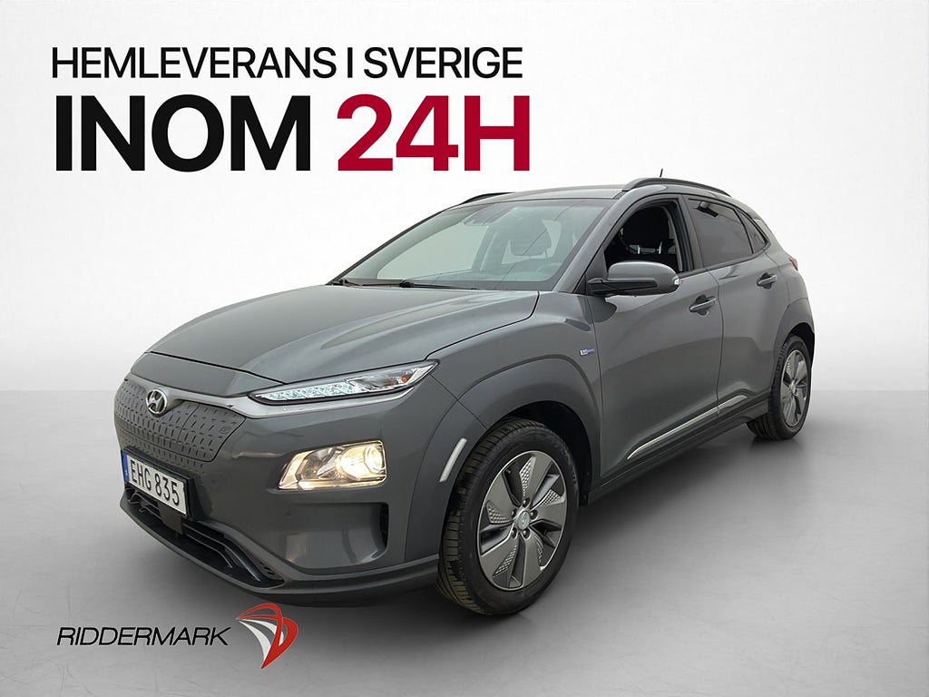 Hyundai Kona Electric 39.2 kWh 136hk Kamera CarPlay Rattvärm