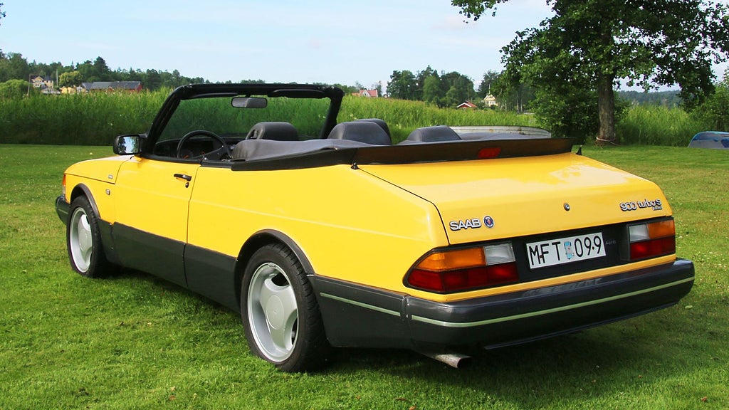 Saab 900 Turbo S Aero Cabriolet Monte Carlo Edition var avsedd för USA. Foto: Bilweb Auctions