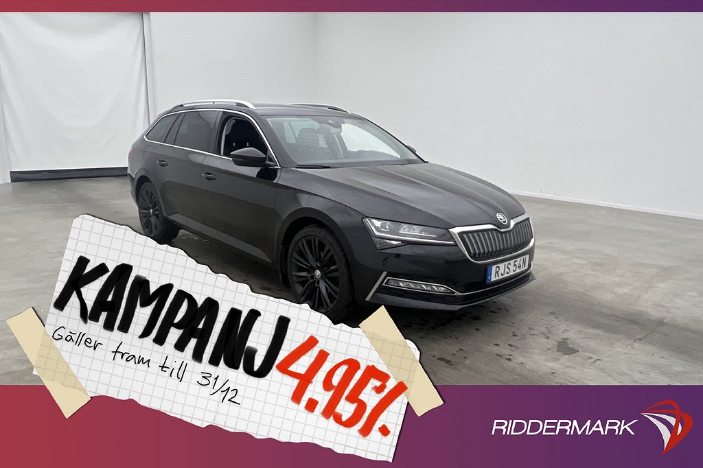 Skoda Superb iV 1.4 Plug-in 218hk Style Värm Ca 4,95% Ränta