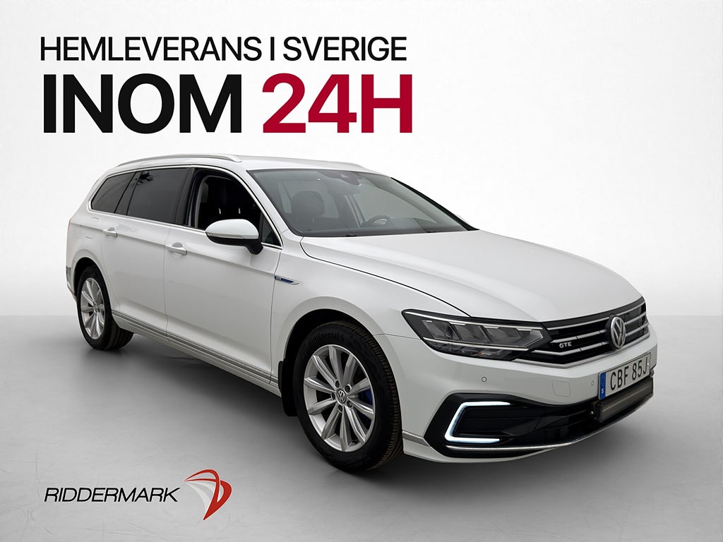 Volkswagen Passat GTE 218hk Navi Sensorer CarPlay Adapt-Fart