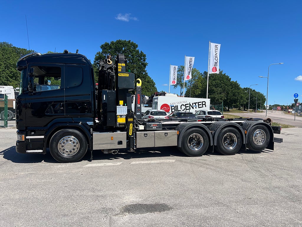 Scania R490 8x4*4 Tridem Kranväxlare, Palfinger 27002 Kran