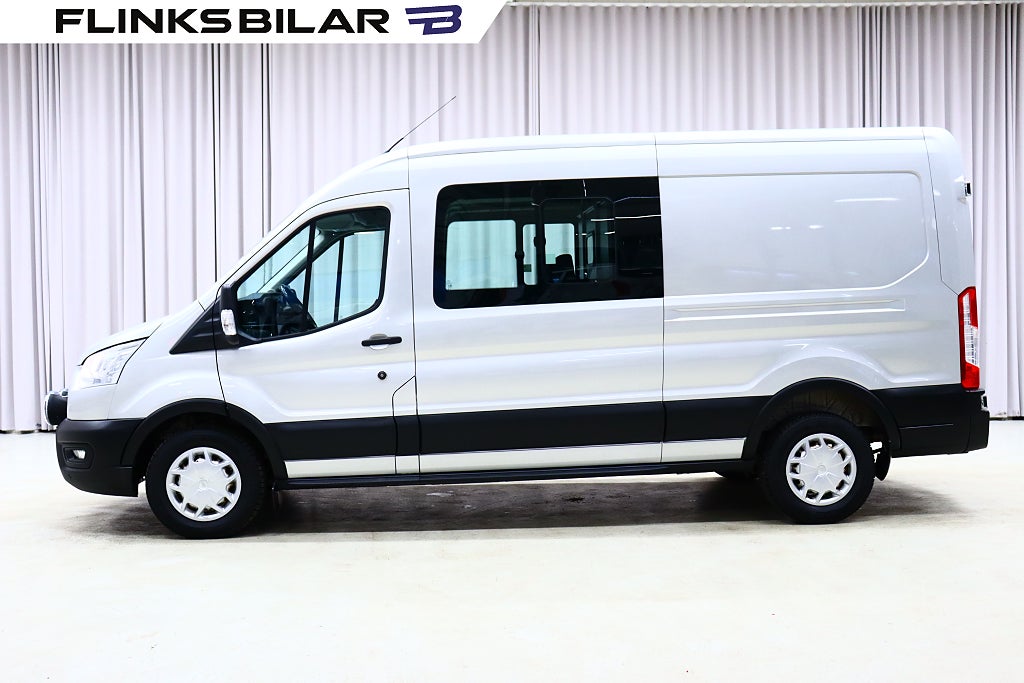 Ford transit 350 170HK Automat|Dubbelhytt|NyKamrem|Moms