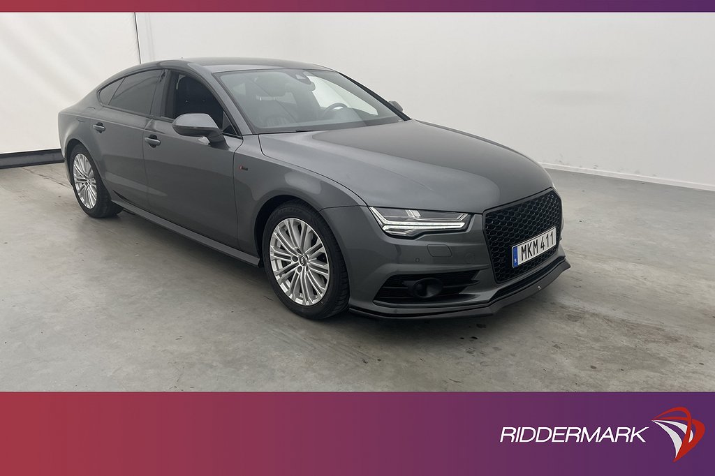 Audi A7 Sportback TFSI Q 252hk S Line Matrix Skinn Kamera