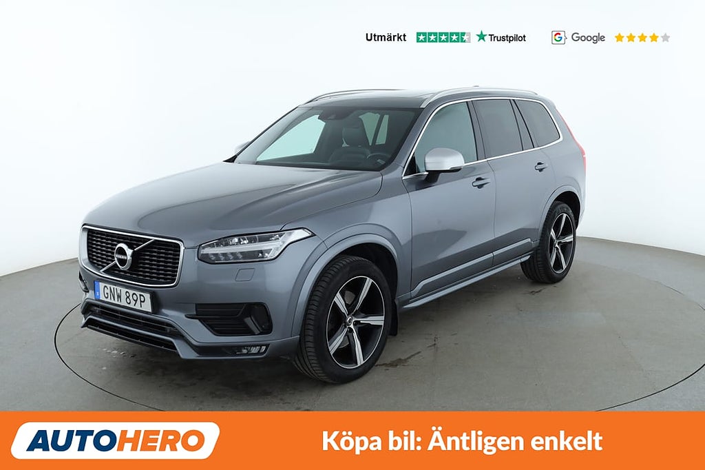 Volvo XC90 2.0 D5 R-Design AWD / Pano, CarPlay, Värmare