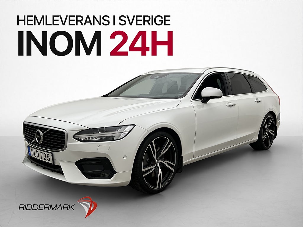Volvo V90 Polestar D5 AWD 240hk R-Design Kamera B&W HUD Drag