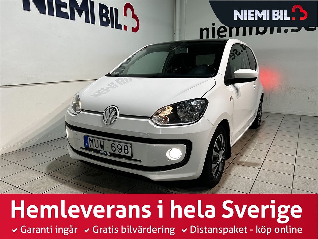 Volkswagen UP! 3-dörrar high up! GPS Psens Panorama S/V-hjul