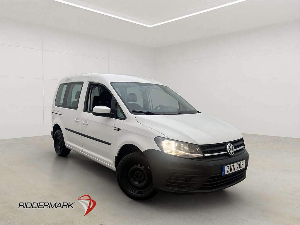 Volkswagen Caddy Life 2.0TDI Dragkrok PDC Farthållare Moms