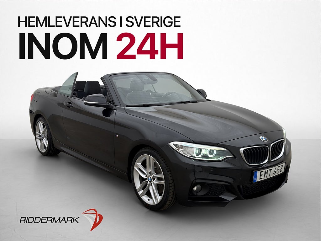 BMW 220I Cab 184hk M-Sport  HiFi Navigation Sensorer