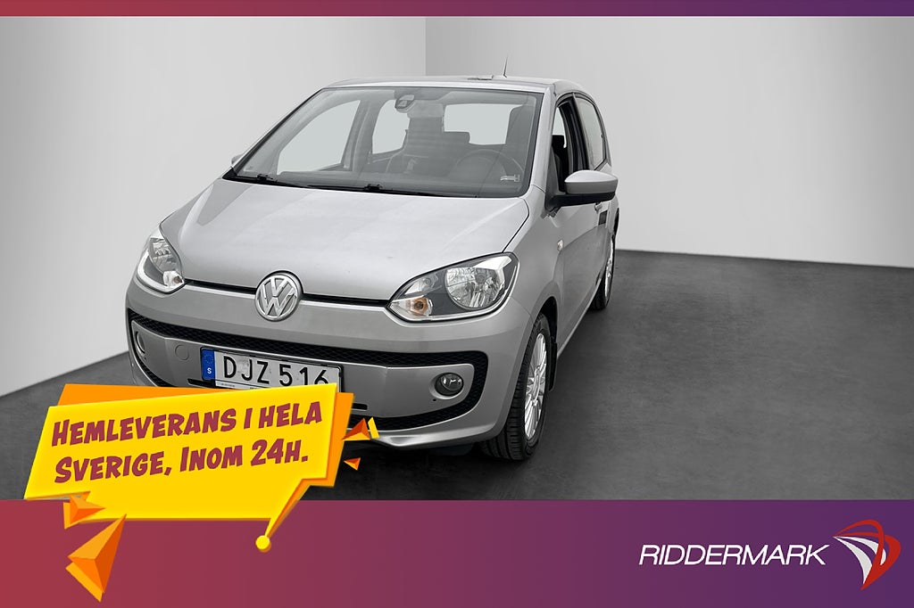 Volkswagen UP! 1.0 MPI P- Sensorer Farthållare Låg skatt