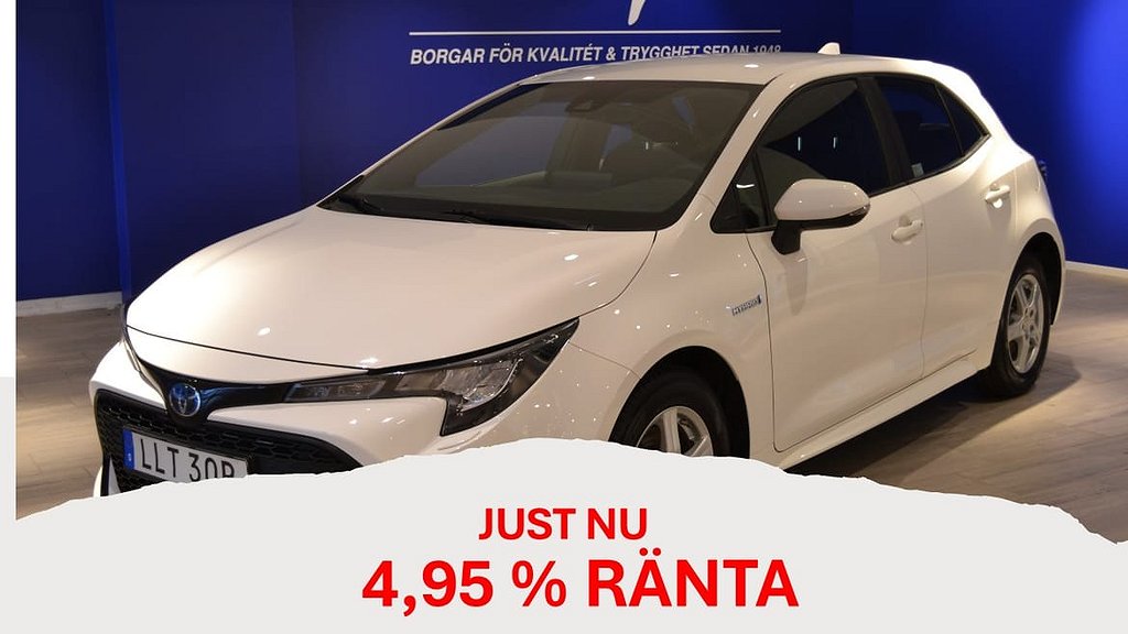 Toyota Corolla Hybrid (NU 4,95 % RÄNTA) E-CVT 122hk Safety Sense V-hjul Adaptiv