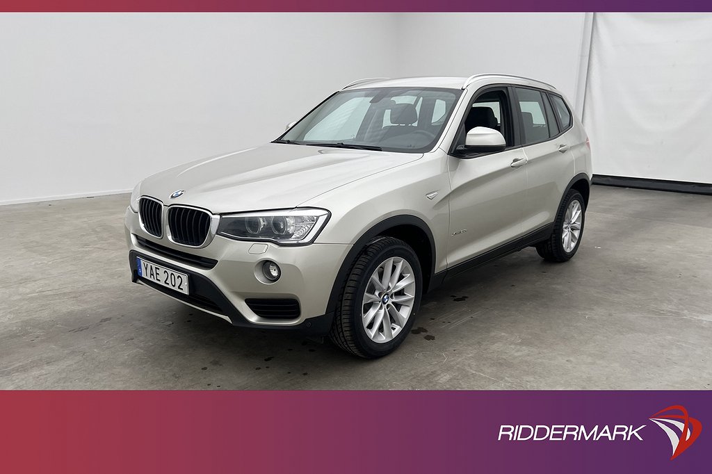 BMW X3 xDrive20d 190hk Sensorer Halvskinn Farthållare