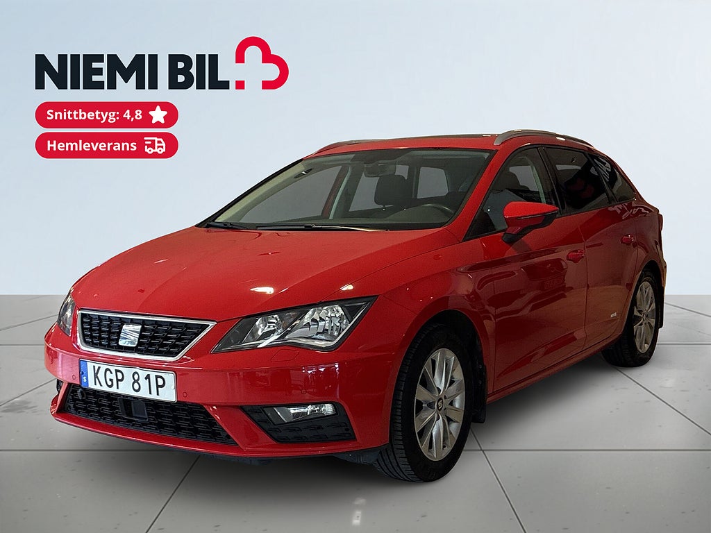 Seat Leon ST 1.0 Style Dragkrok Mvärm Pano B-kamera CarPlay S&V-däck