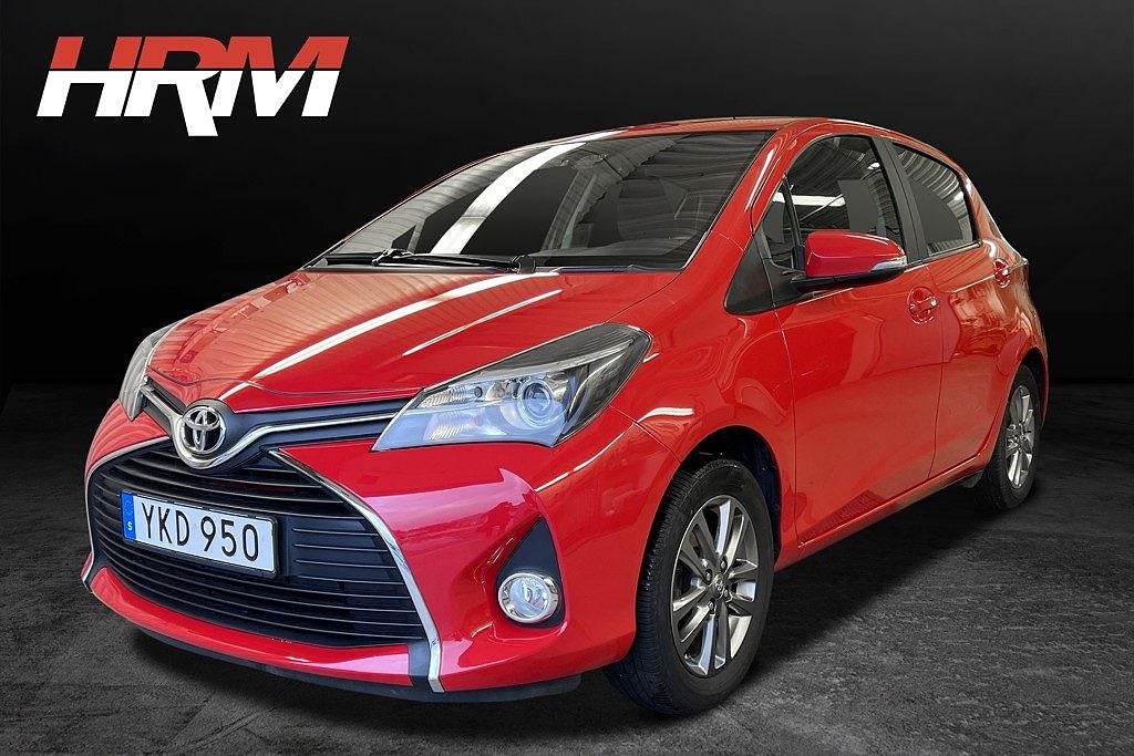 Toyota Yaris 5-dörrar 1.5 VVT Active Euro 6 B-KAMERA LÅGMIL nyserv