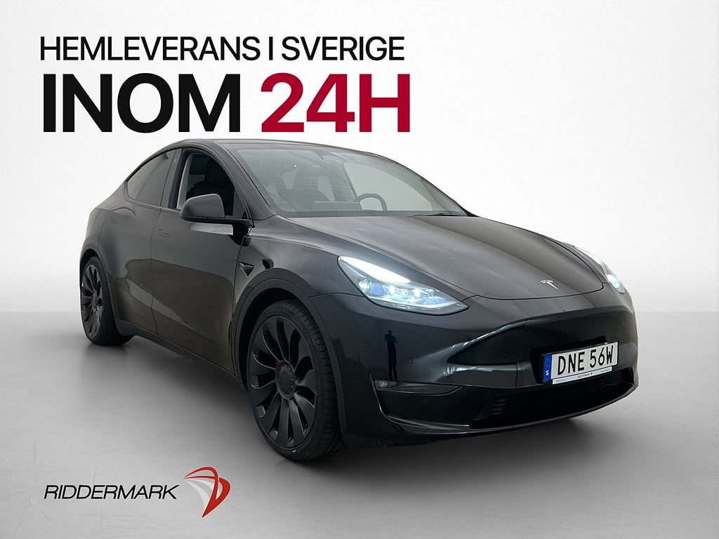 Tesla Model Y Performance 534hk Värmepump Rattvärme A-Pilot