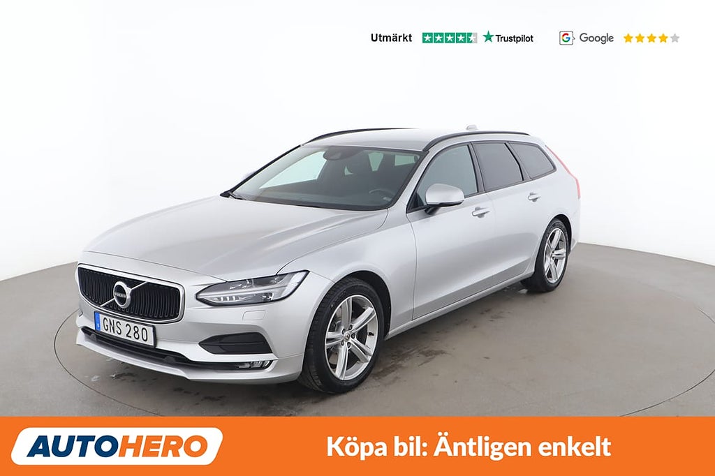 Volvo V90 T4 / Helljusassistans, CarPlay, Kurvljus, Cockpit