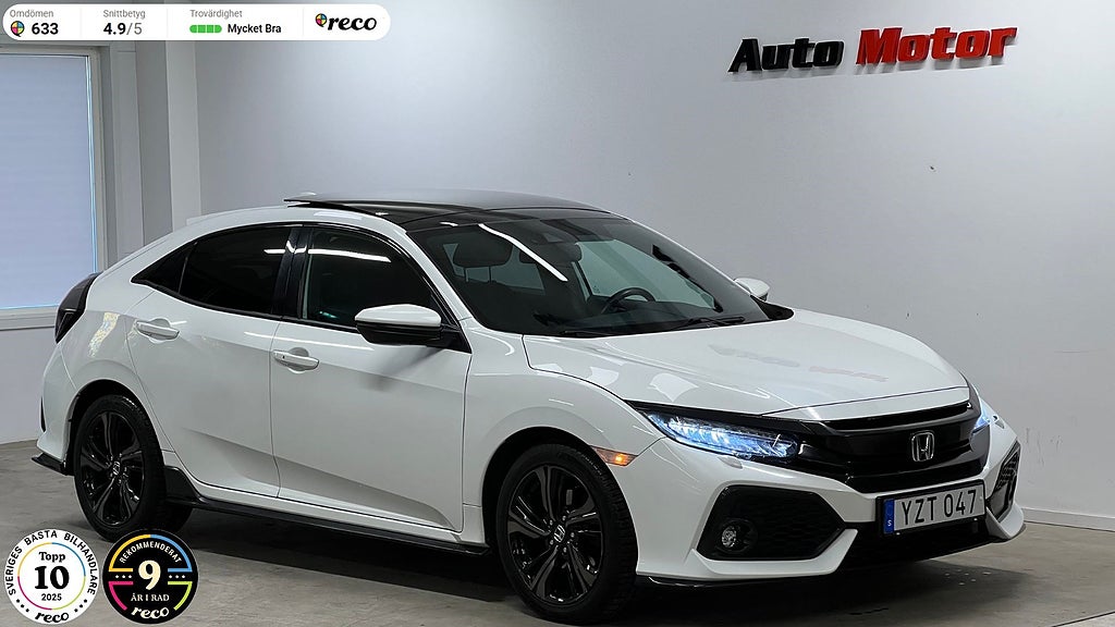 Honda Civic 5-dörrar 1.5 i-VTEC Turbo 182hk Panorama/Fullservad