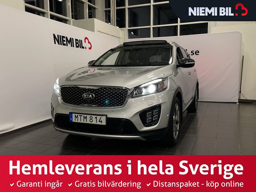 Kia Sorento 2.2 CRDi AWD S&V-hjul/Drag/Pano/Skinn/360kamera