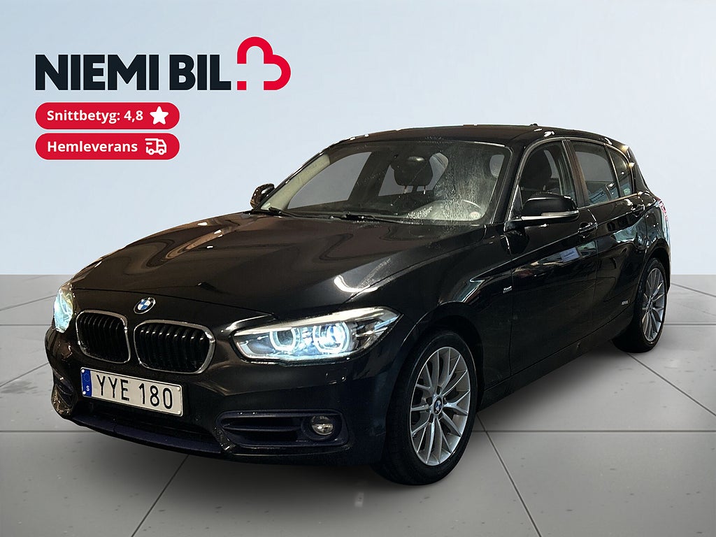 BMW 118d Sport Line xDrive Psensorer/MoK/S&V-hjul/Rattvärme/Navi