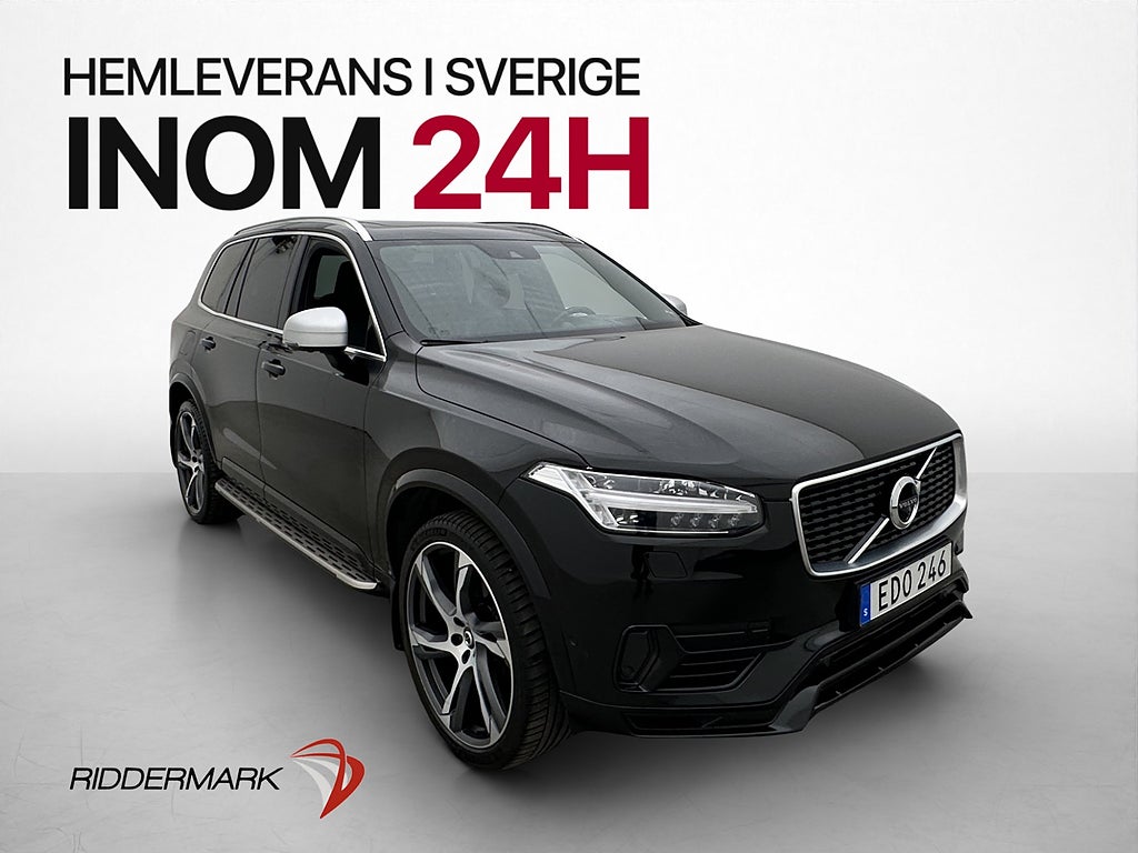 Volvo XC90 T8 AWD R-Design 7-Sits Pano B&W 360 HUD Luft Drag