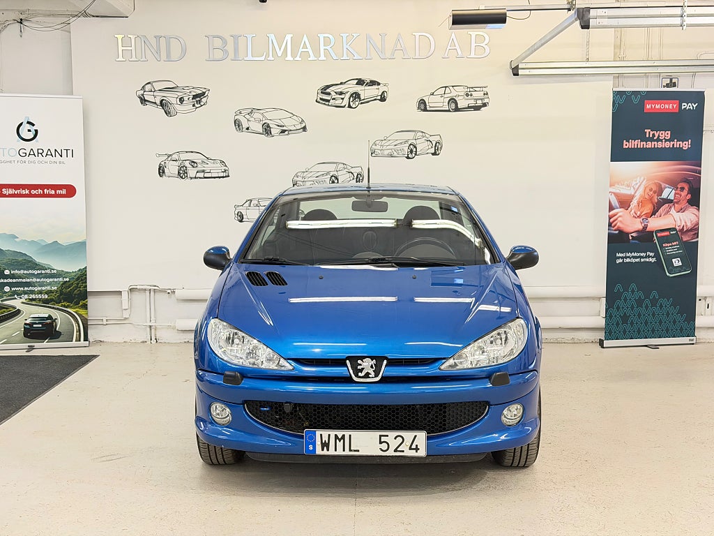 Peugeot 206 CC 1.6 Ny Servad Ny Besiktad Välvårdad (Låga Mil) 109HK