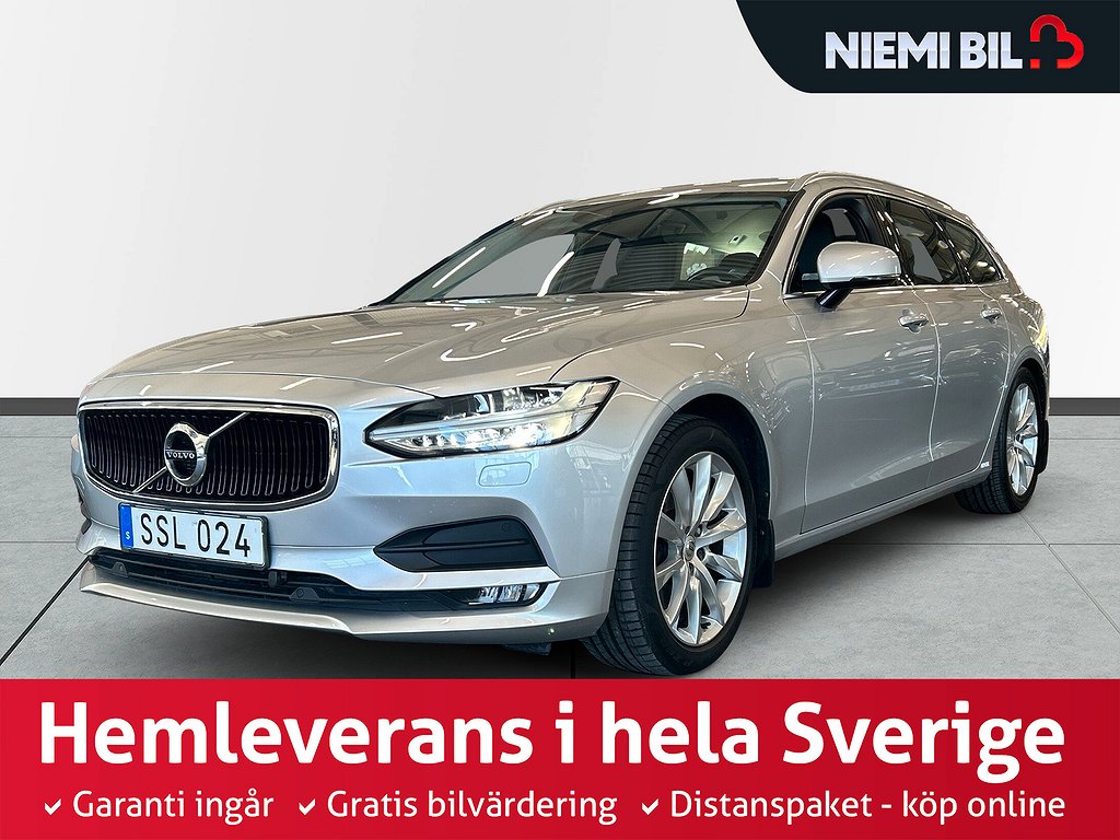 Volvo V90 T4 Momentum S&V-hjul/Carplay/Kamera/Nav/Pvärm/Drag