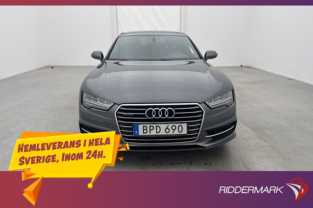Audi A7 Sportback TDI Q 218hk S-Line P-Sensorer Halvskinn