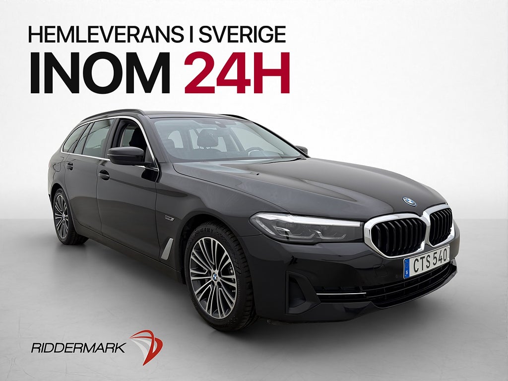 BMW 530e Touring 292hk Kamera Drag Navi CarPlay Ambient