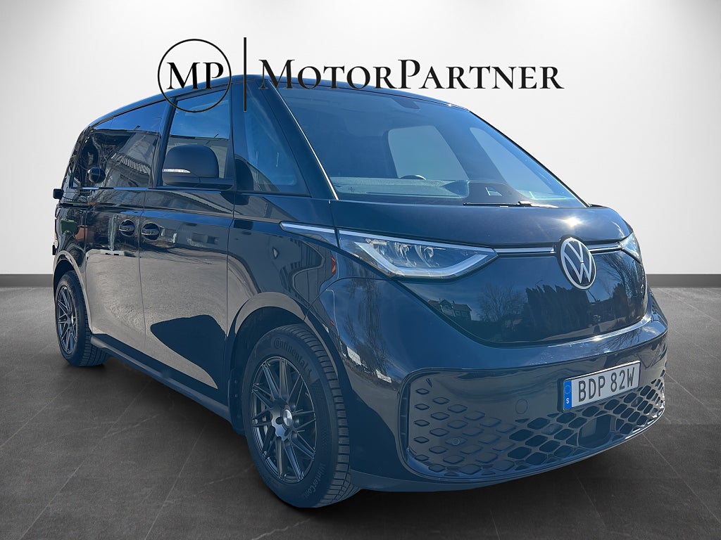 Volkswagen ID.BUZZ Cargo 82 kWh V-inredning Värmare 3-sits Drag MOMS