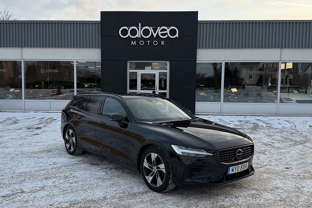 Volvo V60 T6 Recharge AWD R-Design 340 hk - Sport, Skinn, D...