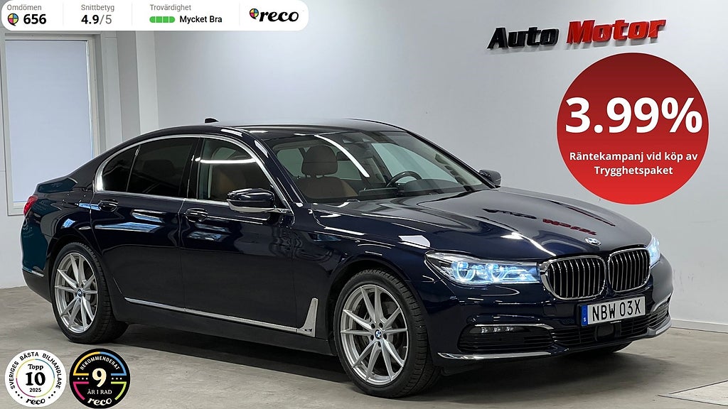 BMW 730 d xDrive Softclose/Läder/Navi 265hk