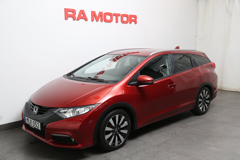 Honda Civic Tourer 1,6 i-DTEC Executive Skinn Kamera Värmare Drag