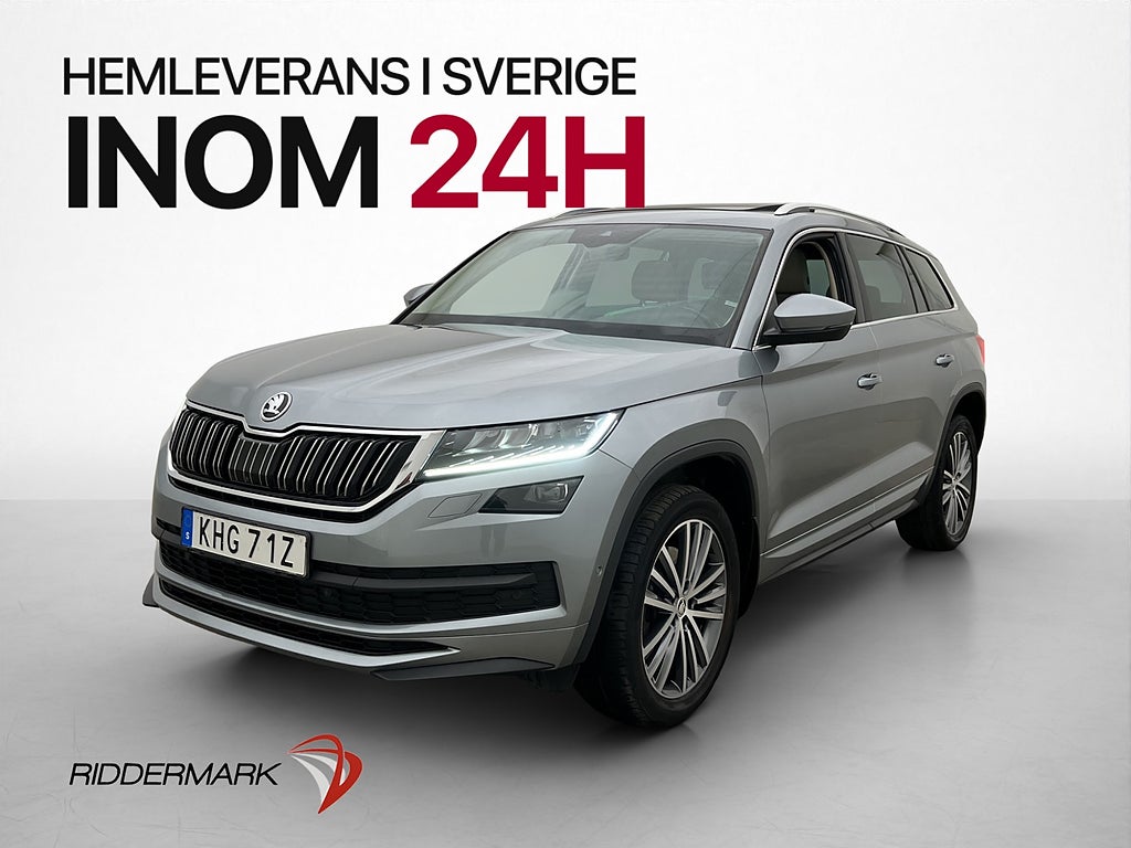 Skoda Kodiaq 2.0 TSI 4x4 L&K Pano Canton Drag 360° Skinn