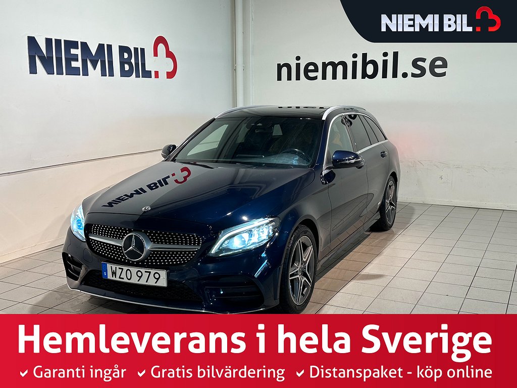 Mercedes-Benz C 220 T d 4M 9G AMG Pano Camera Drag Dvärm SoV
