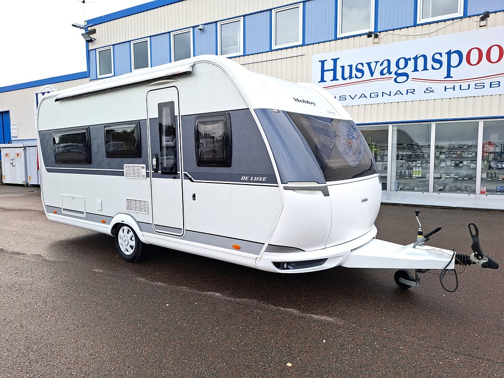 Hobby 460 LU De Luxe Långbäddar, Solpanel, Markis
