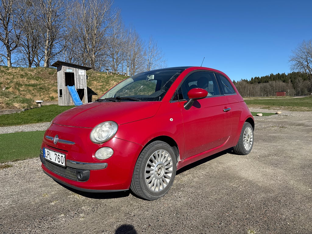Fiat 500 1.2 Lounge Panorama 5.400 mil 1 Ägare Euro 5