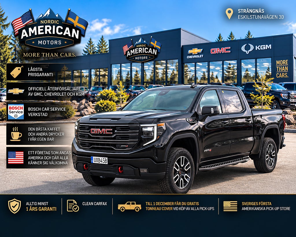 GMC Sierra 1500 AT4 6.2 V8 - I LAGER - skatt 2.010 - Fullutrustad