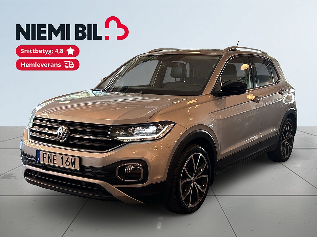 Volkswagen T-CROSS 1.0 TSI GT Värmare/Backkamera/Dragkrok/Ad.Fhåll/1Ägare!