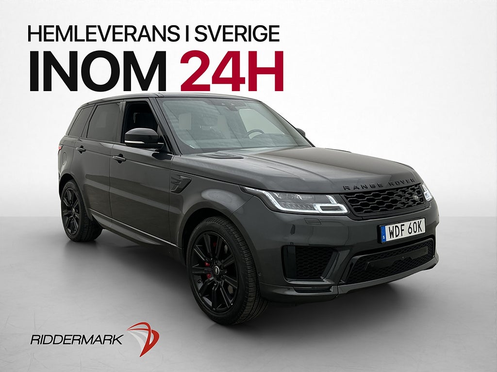 Land Rover Range Rover Sport P400e 400hk HSE HuD Pano 360°