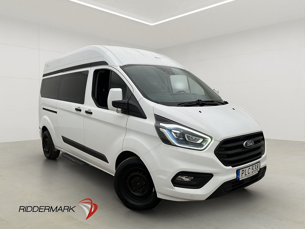 Ford Custom Tourneo L2H2 Värm B-Kamera CARPLAY 9-Sits Moms