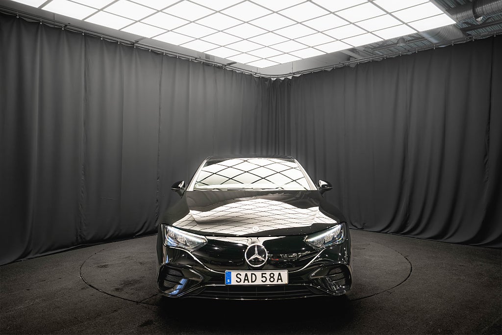Mercedes-Benz EQE 350+ AMG NIGHT LUFT 21'' BUR LÄDER DRAG ELSTOL MOMS