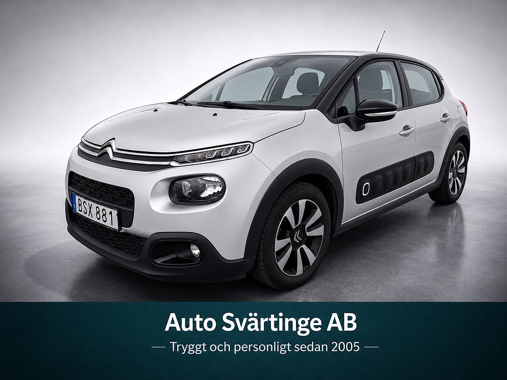 Citroën C3 1.2 PureTech 82 Euro 6 (årsskatt 360:-, 0.47L/milen)