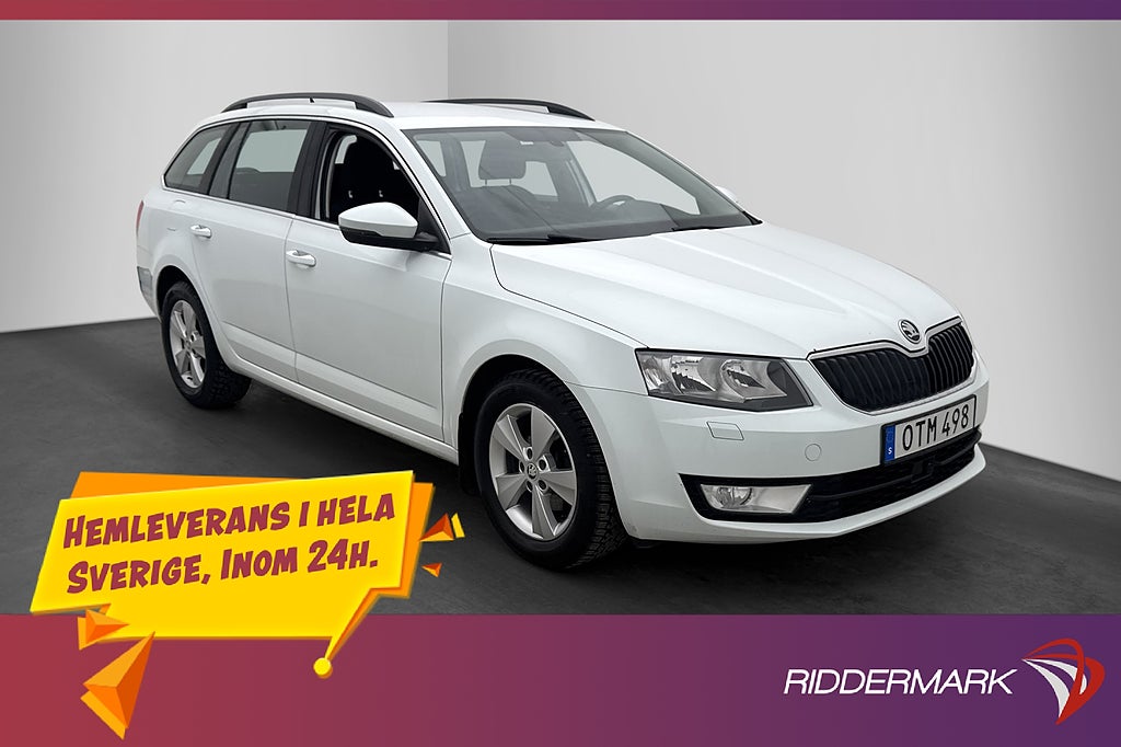 Skoda Octavia 1.4 TSI 150hk Värmare Dragkrok CarPlay