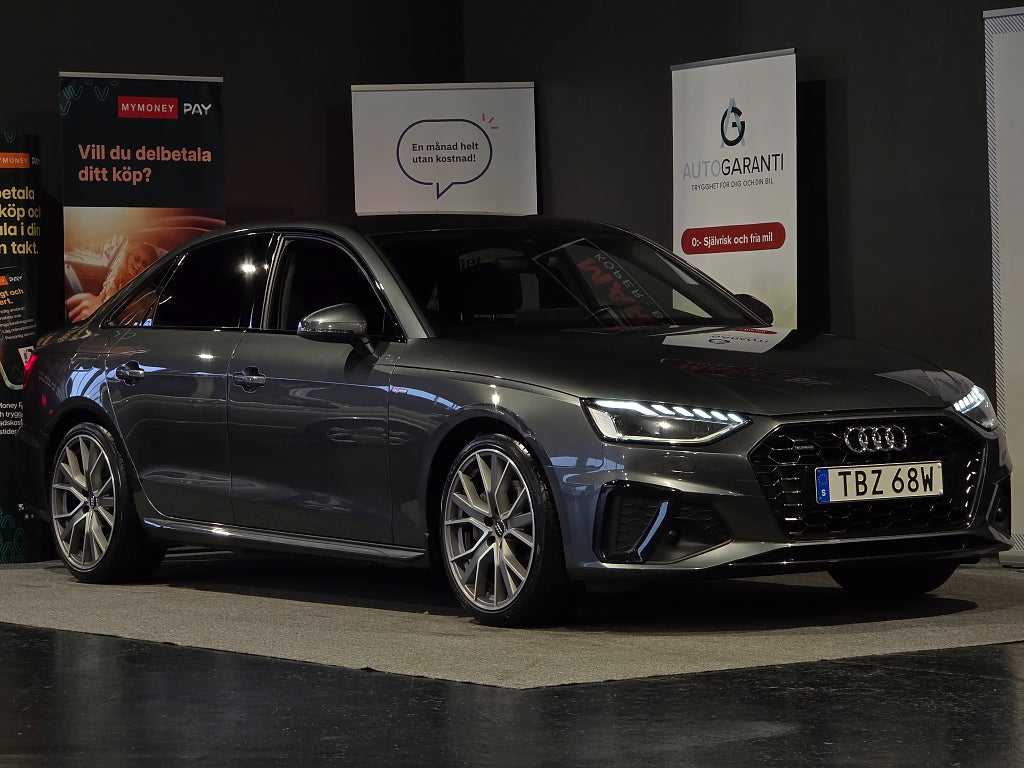 Audi A4 Sedan 40 TDI Quattro S Line/Navi/19 tums/Drag